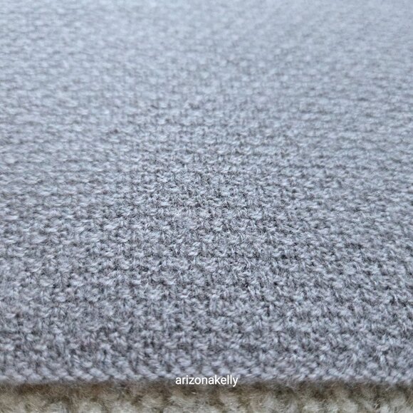 Cashmere Basketweave Textured Knit Scarf Tan Taupe Brown Doliearo Dolieato Love - Picture 7 of 12